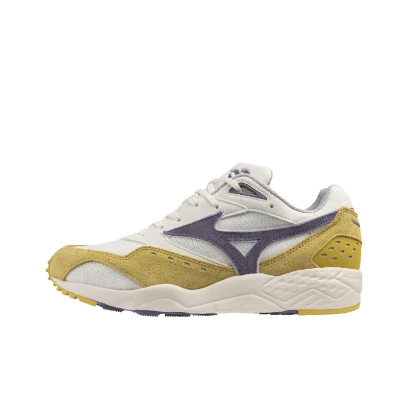 Mizuno Contender Non slip Support Low Top Running Shoes Men's White Yellow Purple-1