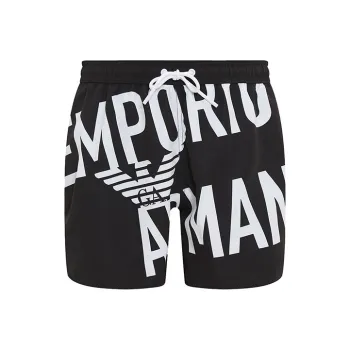 EMPORIO ARMANI SS23 Beach Shorts Men's Black