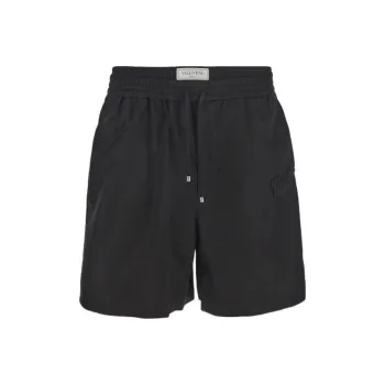 Valentino Logo Patch Drawstring Shorts