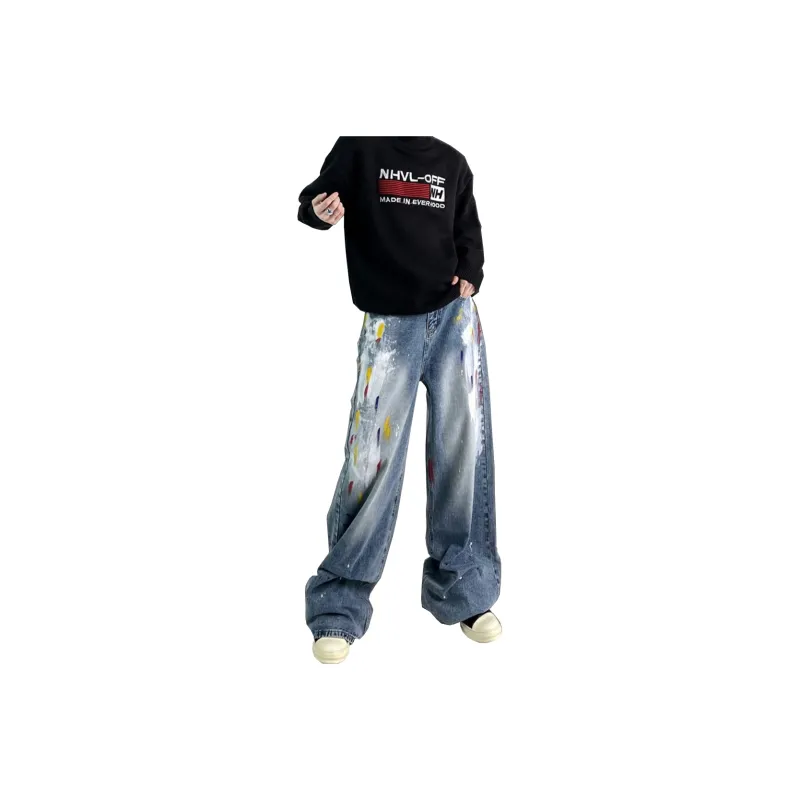MGXEK Jeans Unisex Blue-0
