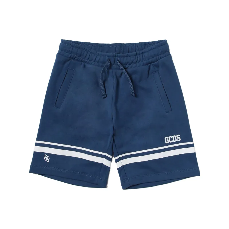 GCDS Logo print Cotton Shorts-0