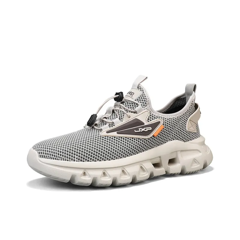 Jeep Cushioning Height Increasing Abrasion Resistant Lightweight Slip Resistant Low Top Hiking Shoes Men's-16