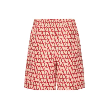 Valentino Casual Shorts Men Red