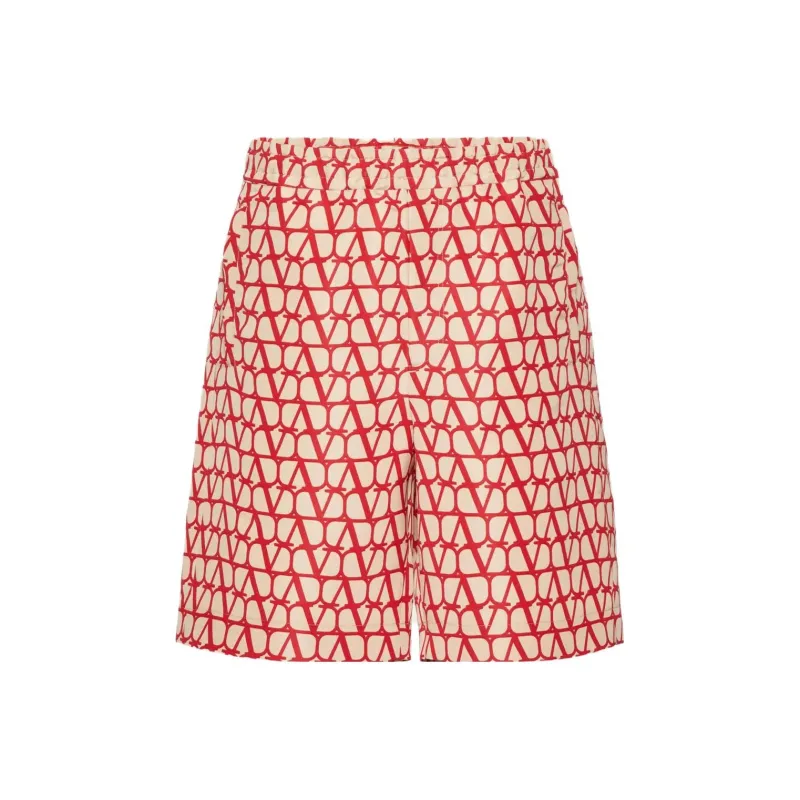 Valentino Casual Shorts Men's Red-0