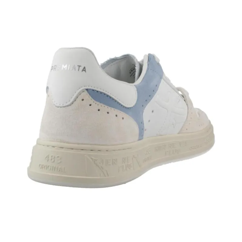PREMIATA Quinn Low Top Skateboard Shoes Women's White-4