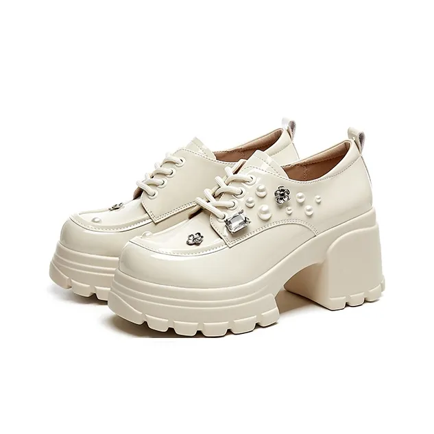 DAPHNE Chunky Heel High Heels Women's-5