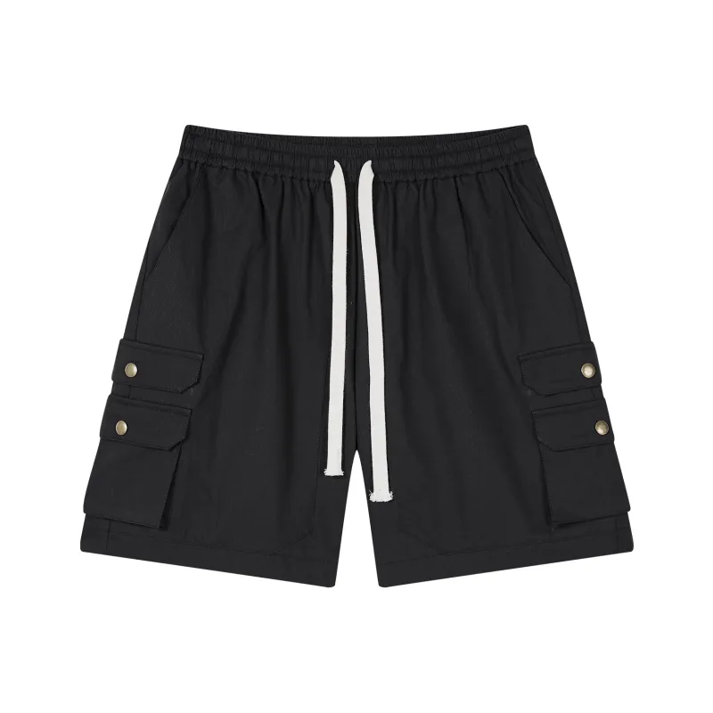 PASET Casual Shorts Unisex Black-0