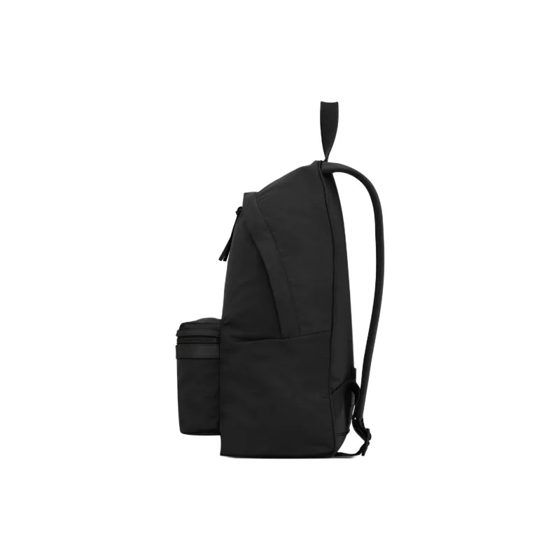 SAINT LAURENT Nylon With Leather Backpack Unisex Black-1