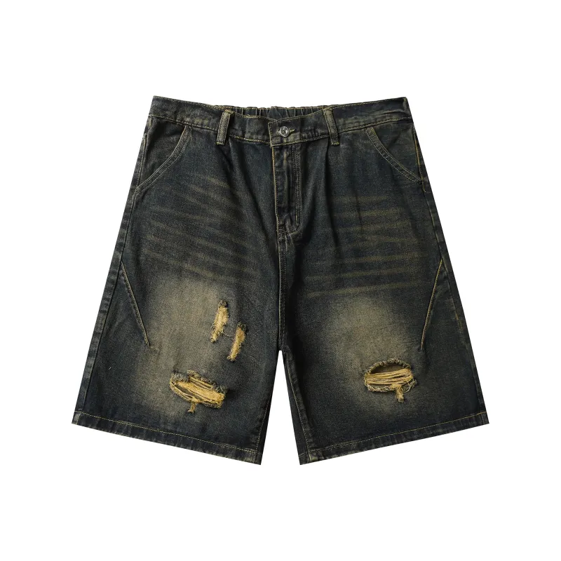Michael Rock Denim Shorts Unisex-6