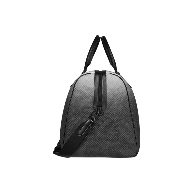 MONTBLANC Stylish 3.0 Leather Travel Bag Women's Black Gray-1
