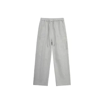 Lulifama Casual Pants Unisex Dark Gray