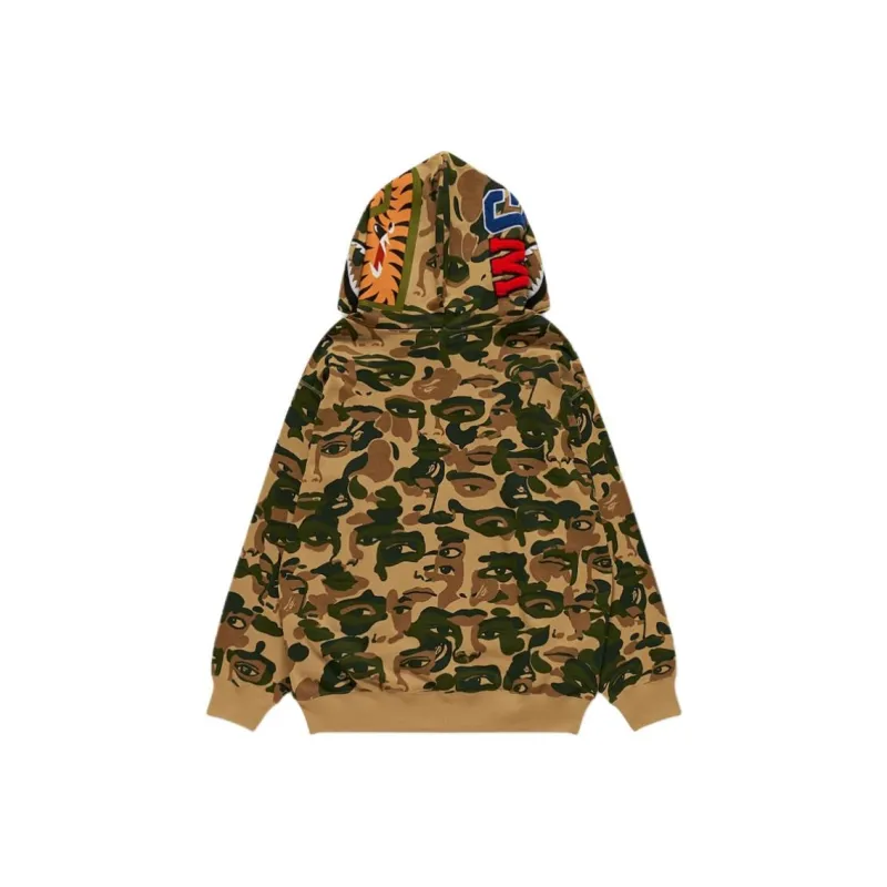 Bape X KidSuper Camo Shark Full Zip Hoodie-3