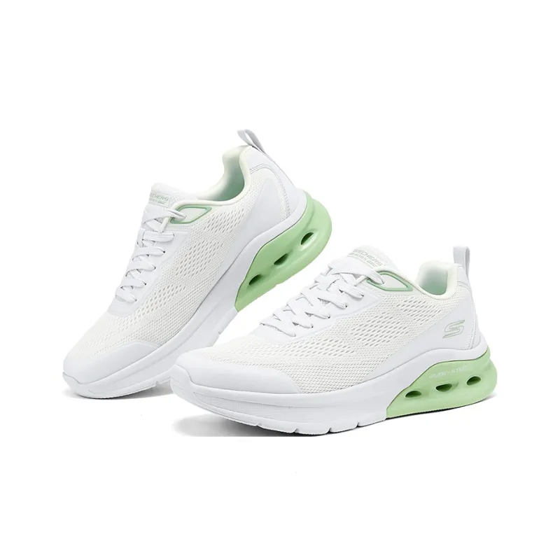 Skechers BOBS Sport Cushioning Wear Resistant Low Top Casual Shoes Men's White Green-2