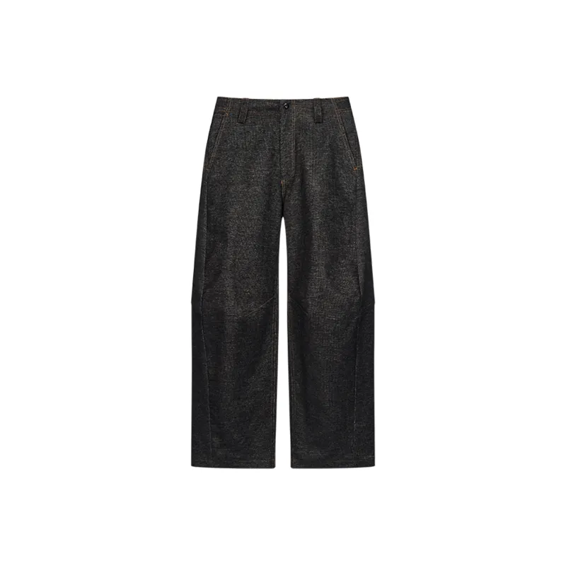 MODITEC Casual Pants Unisex Washed Black-0