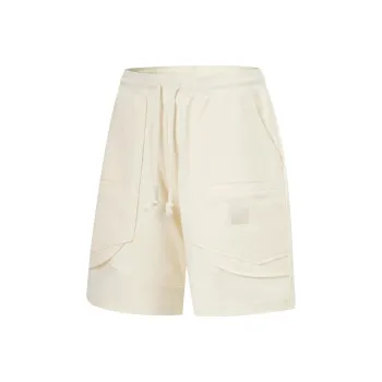 LiNing Li Ning X Jackie Chan Co-branded Kung Fu Series Casual Shorts Men Papyrus White