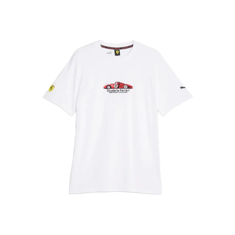 PUMA Scuderia Ferrari Racing T-Shirts Men White-0