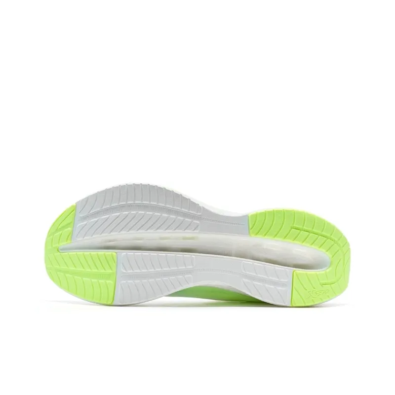 XTEP Cushioning Spin 12 Running Shoes Men Low Top Classic White, Fluorescent Light Yellow Green-5