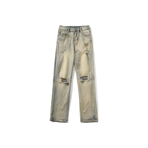 EPTISON Jeans Men Yellow Mud