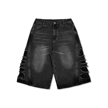 GDRX Denim Shorts Unisex Black