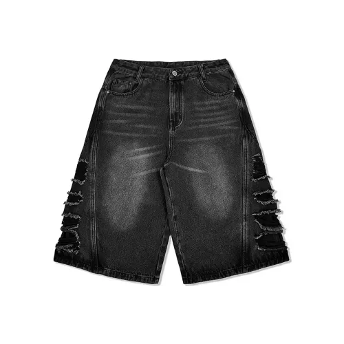 GDRX Denim Shorts Unisex Black