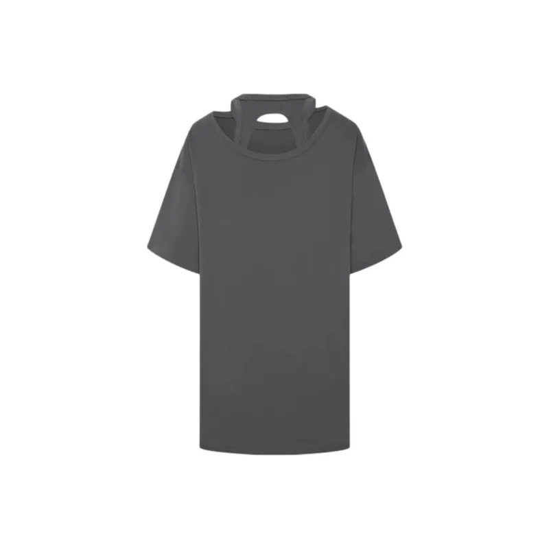 URBAN REVIVO T Shirt Women's Medium Gray-1