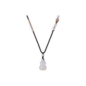Stone Notes Chalcedony Jade Necklaces Unisex