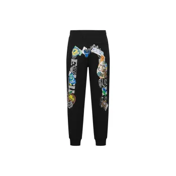 EVISU 2025 Spring Casual Pants Men's Black