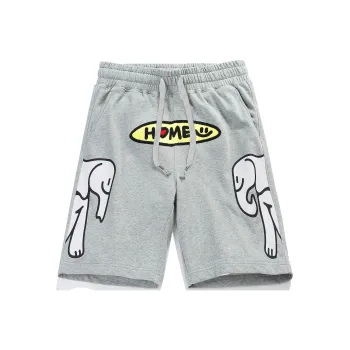 Agaho X Guuka X AGAHO Casual Shorts Unisex Heather Gray