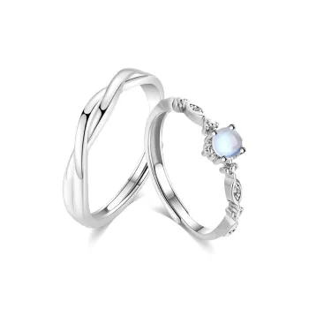Master Kim Glass Cat Eye Adjustable Opening Ring Unisex