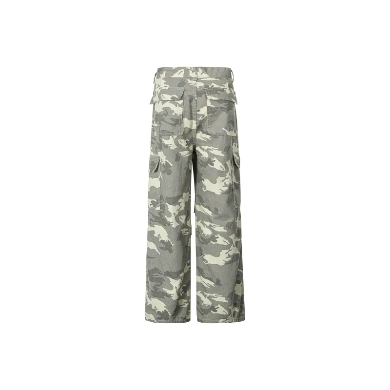 HOKLV SS25 Cargo Pants Unisex Gray-1