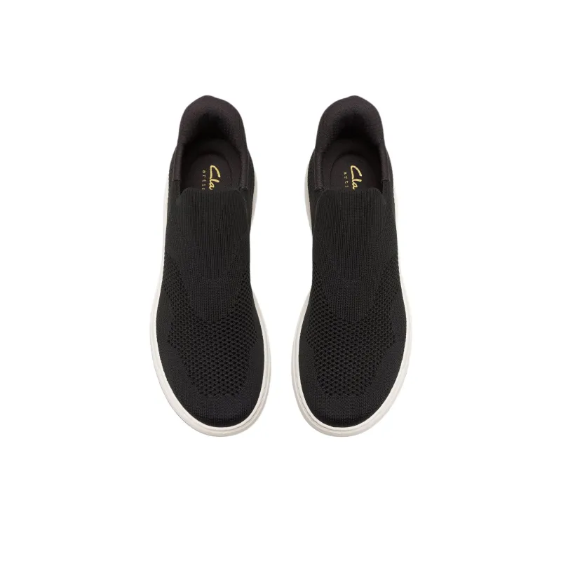 Clarks Nalle Step Breathable Low Top Casual Shoes Women's Black-3