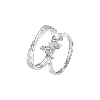 Treasure Flaws S999 Fine Silver Rings Unisex Silver