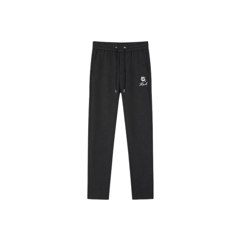KARL LAGERFELD FW24 Casual Pants Men's Dark Gray-0