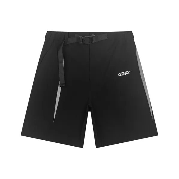 Bosieagender Casual Shorts Men's Black-0
