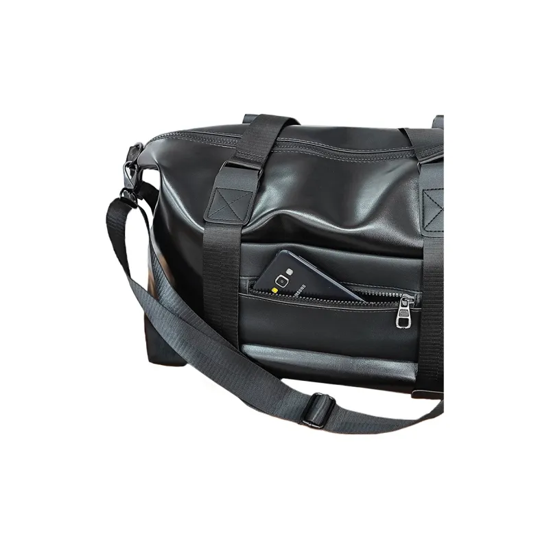 Victorian Traveler PU Travel Bag Unisex Black-1