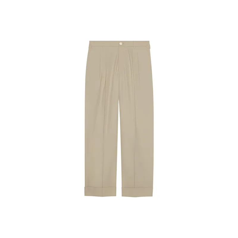 GUCCI FW23 Casual Pants Men's Beige Yellow-0