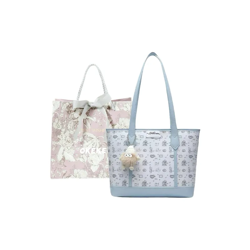 OKEKE PU Tote Bag, Shoulder Bag Unisex Multicolor-13