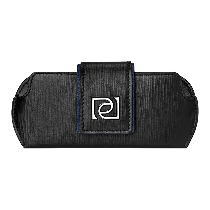 PIERRE CARDIN Cow Leather Eyeglass Pouch Men's Black-0