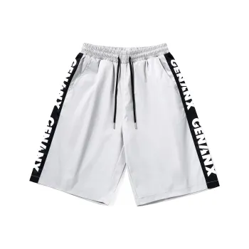 GENANX Casual Shorts Unisex Silver Gray