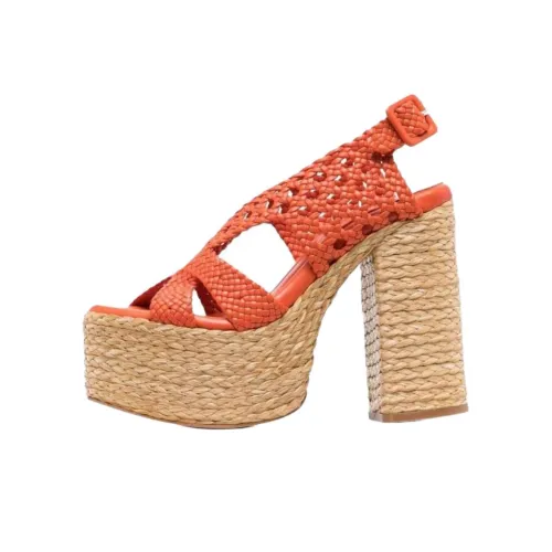 Paloma Barceló Saril One Strap Sandals 14cm Women's Orange