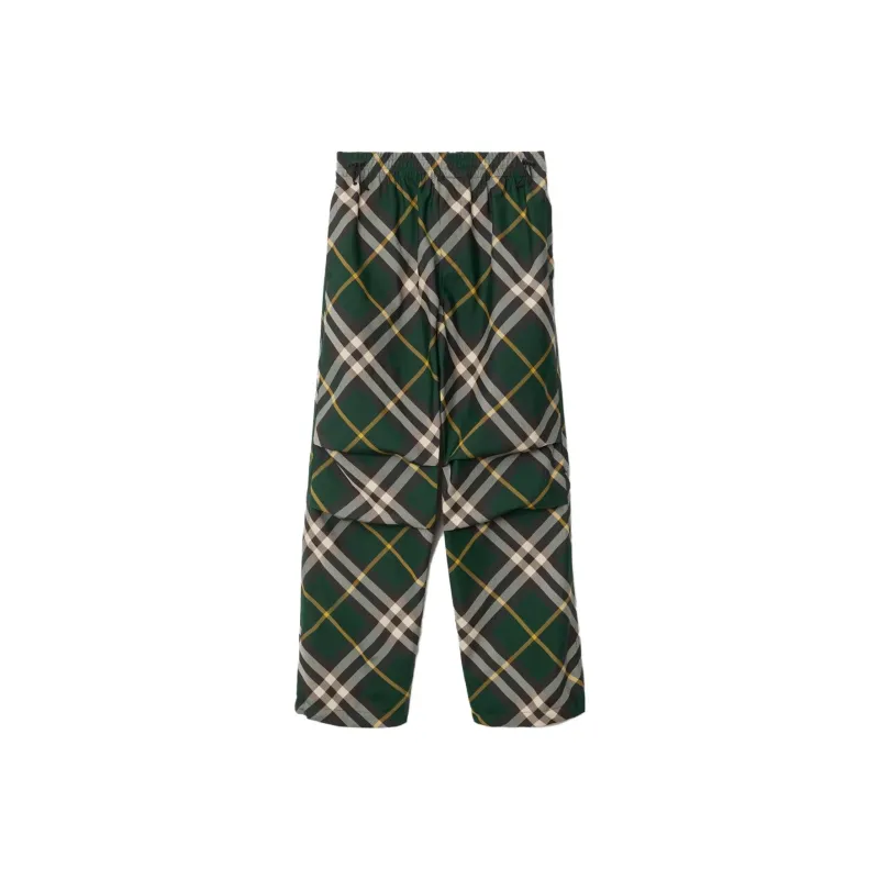 Burberry Wide leg Checked Trousers-0