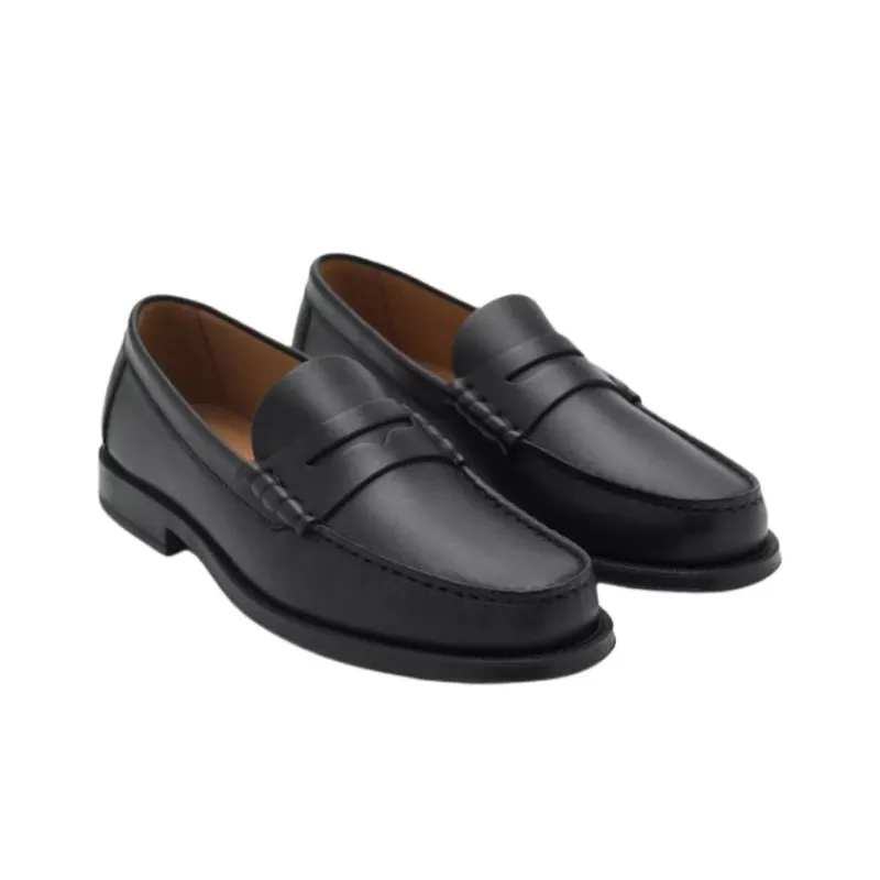MANGO Loafers Men Black-2