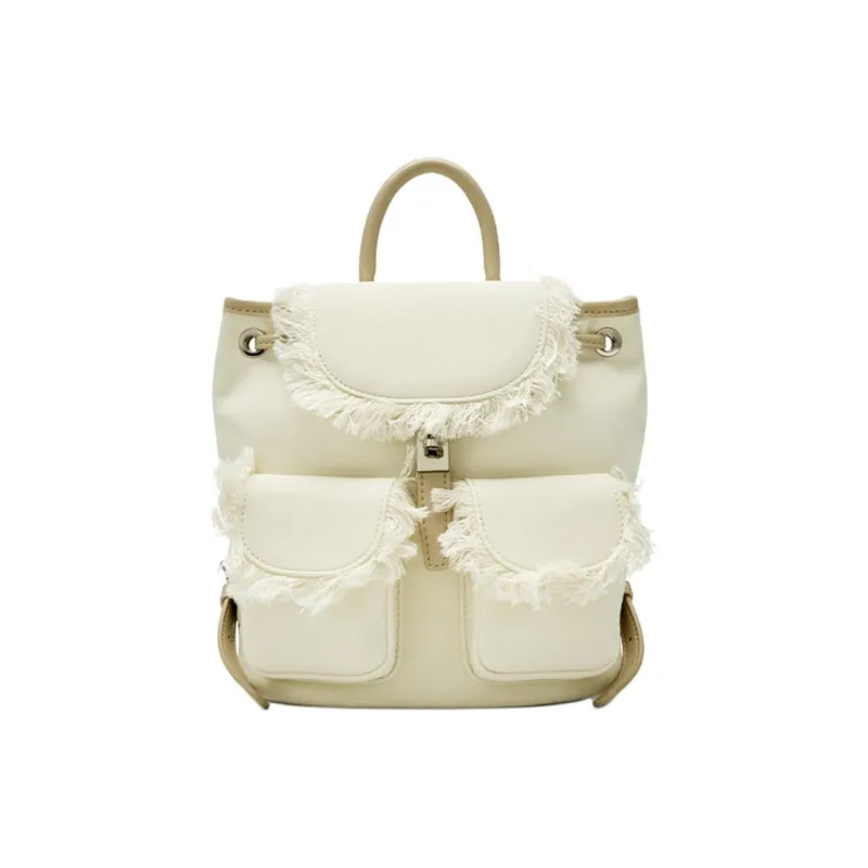 JOSINY Synthetic Leather Backpack Women's Ecru-0