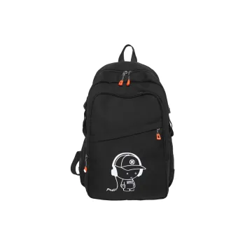 H YXIANG Nylon With Mesh Backpack Unisex Multicolor
