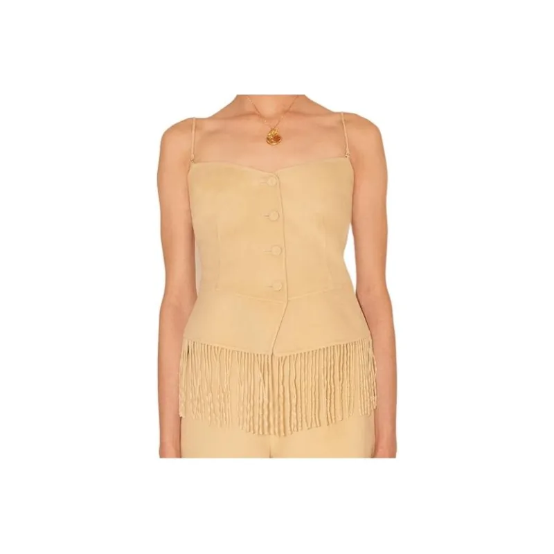 NANUSHKA Tank Tops Women's Cream-0