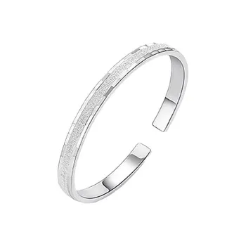 Yuanyanghuangjin 999 Fine Silver Bangles Women's