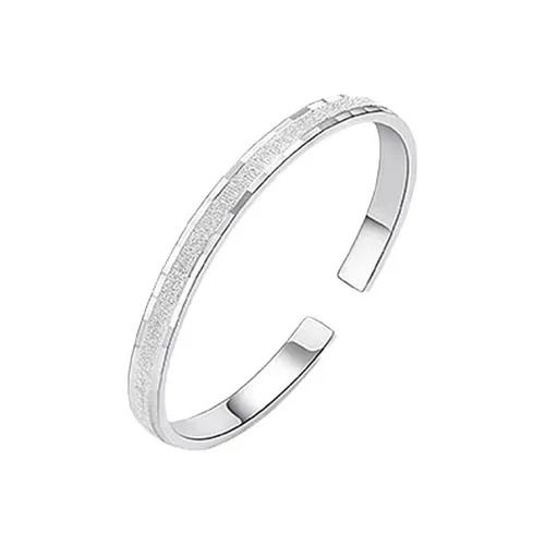 Yuanyanghuangjin 999 Fine Silver Bangles Women's