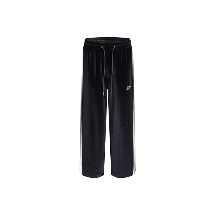 LIUREGALI Casual Pants Unisex Black-0