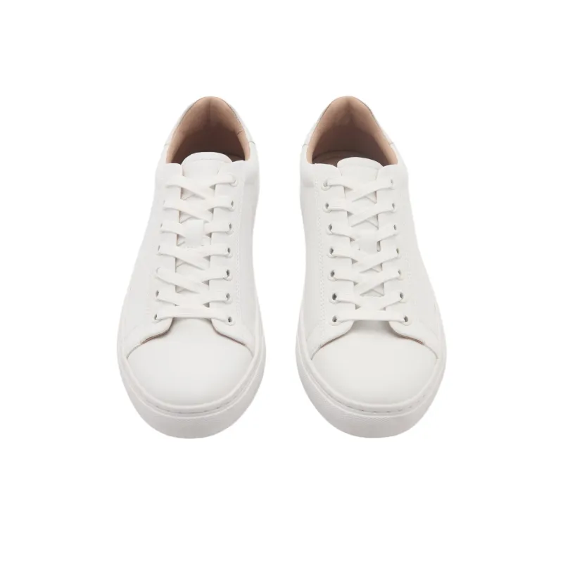 MANGO Low Top Skateboard Shoes Men's White-3