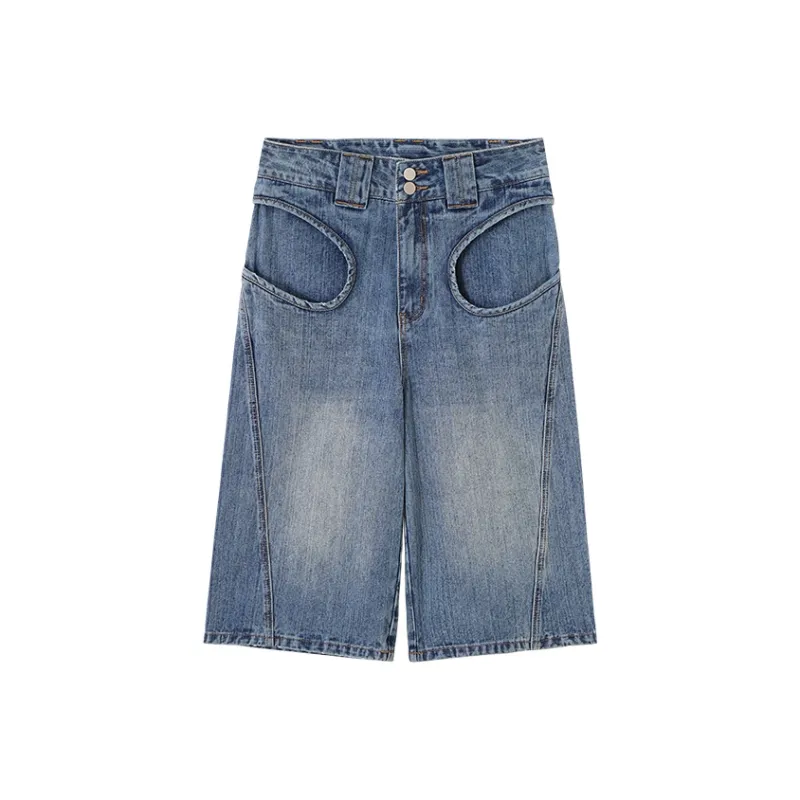 CONP Denim Shorts Unisex Vintage Blue-0
